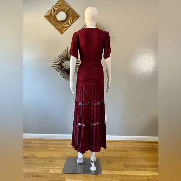 Lulu's Burgundy Maxi Dress - Picture 13 of 16